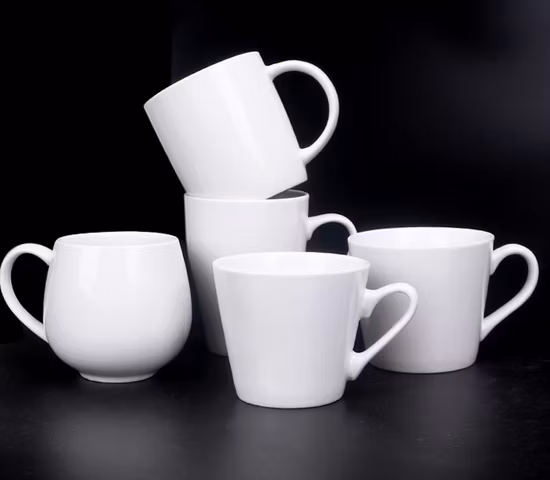 High Quality Luxury Decal Process Multicolor Customized Porcelain Ceramic Coffee Mug Porcelain for Daily