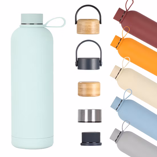 Custom Logo Water Bottle 350ml 500ml 750ml Small Mouth Factory Sports Stainless Steel Vacuum Cup Insulated Drink Bottle