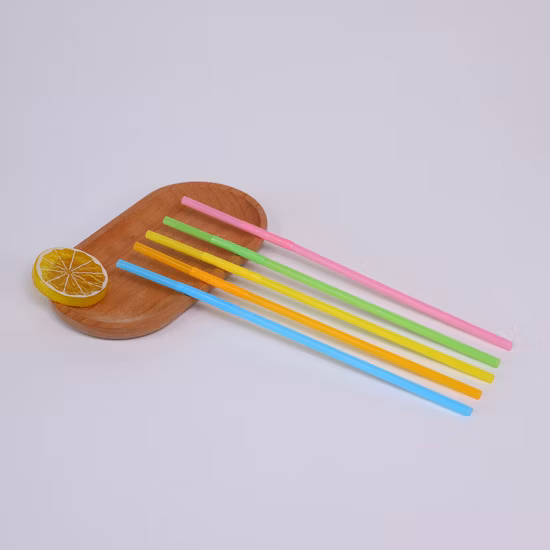 High Quality Biodegradable Colored PLA Eco Plastic Drinking Milkshake Disposable Thick Straws